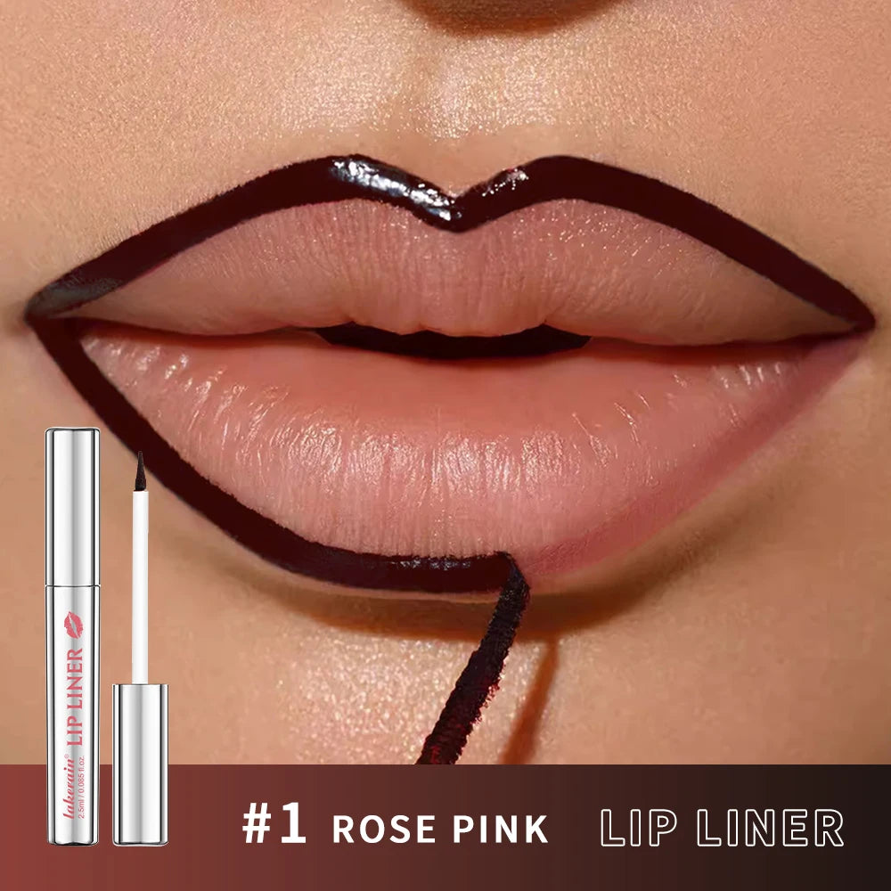 Peel Off Matte Lip Liner Stain | Waterproof Long-Lasting Peel Off Lip Liner QXL