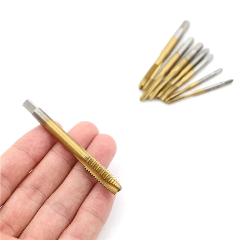 HSS Straight Flute Plug Thread Tap M2–M8 | Metric Tap Set Screw Thread Tap QXL