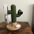 Cactus Headphone Stand & Desk Organizer | Watch & Earbud Tray Headphone Desk Stand QXL CORAL