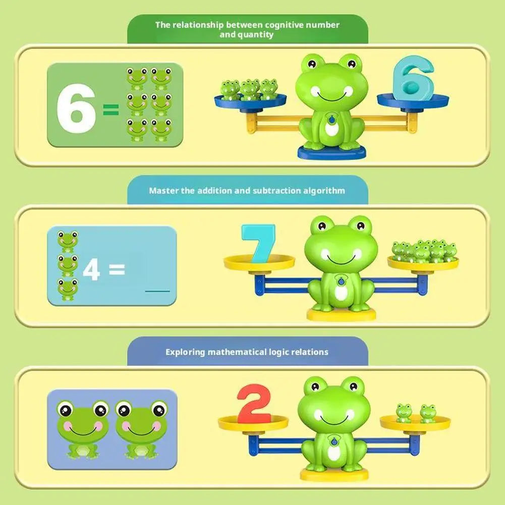 Digital Frog Balance Scale Math Toy for Kids | Early Learning Educational Math Toy QXL