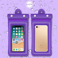 Waterproof Floating Phone Pouch | Airbag Dry Bag Full View Waterproof Phone Pouch QXL Purple