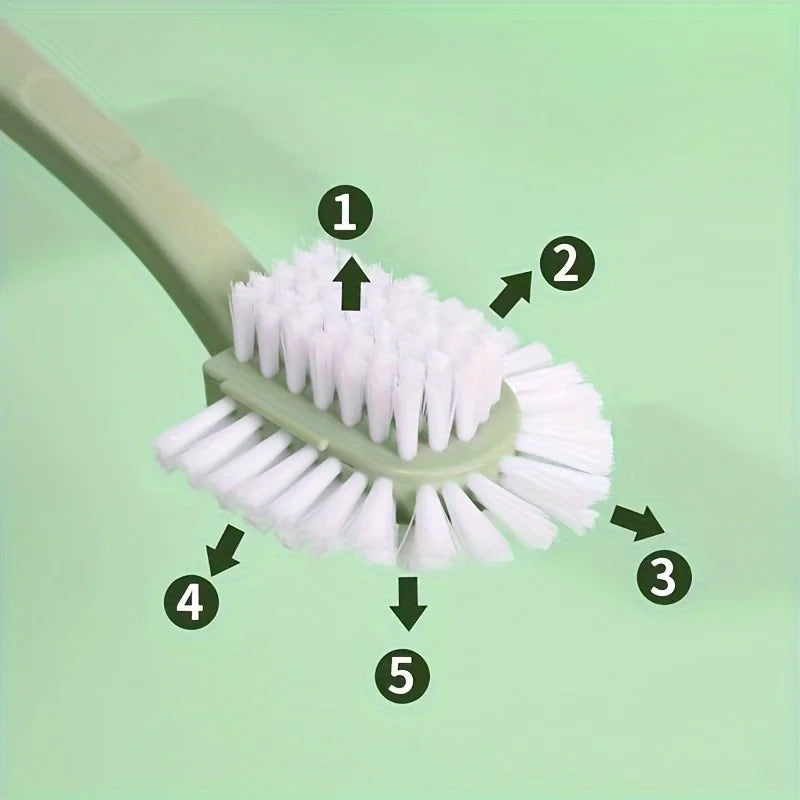 Multi-Angle Shoe Cleaning Brush | Polyamide Bristle Scrubber Shoe Cleaning Brush QXL