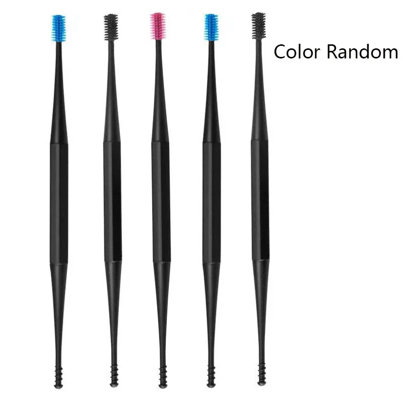 5-Pack Soft Silicone Ear Picks | Double-Ended Spiral Tips Ear Cleaning Tool QXL
