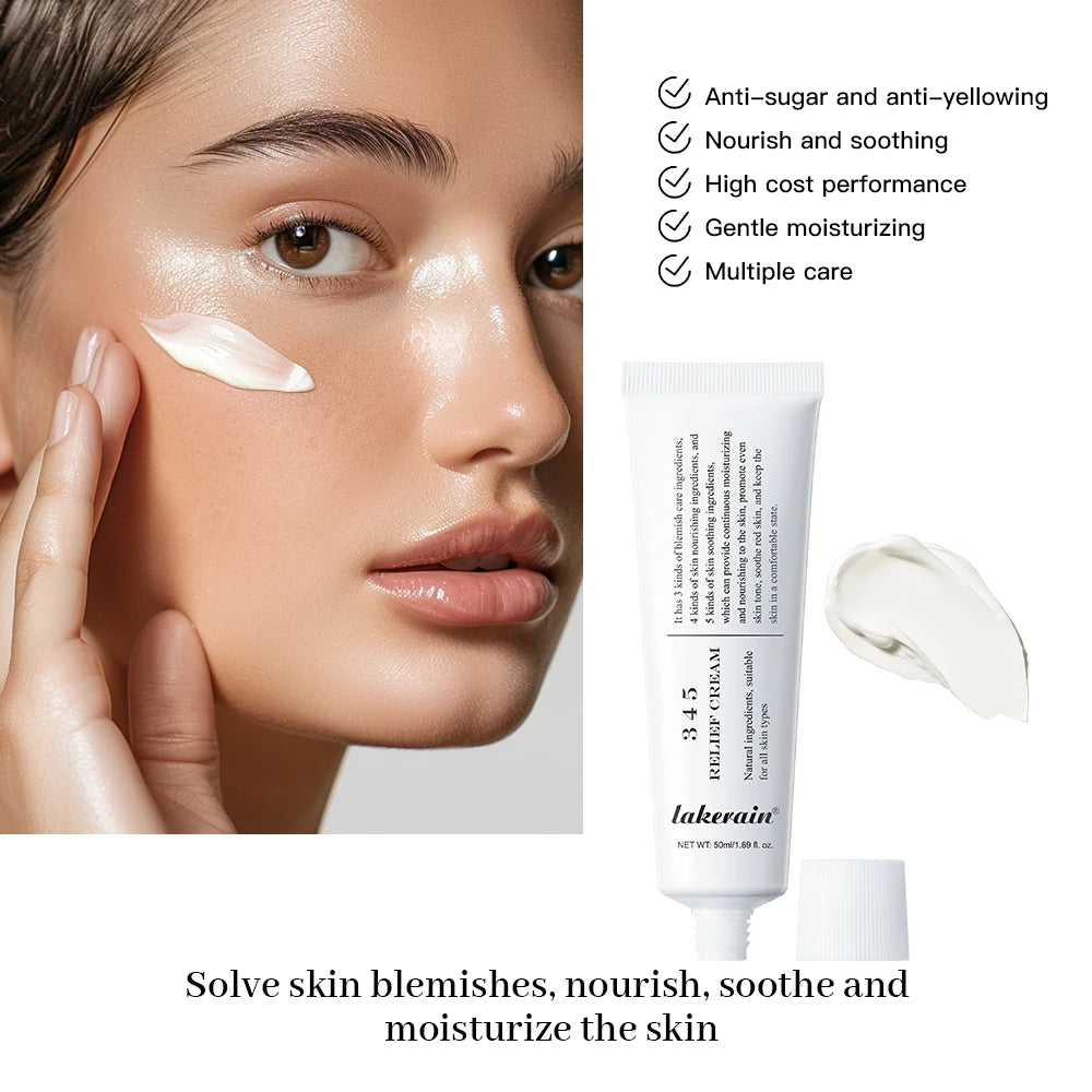 345 Relief Antioxidant Brightening Face Cream 50ml | Lakerain Brightening Face Cream QXL