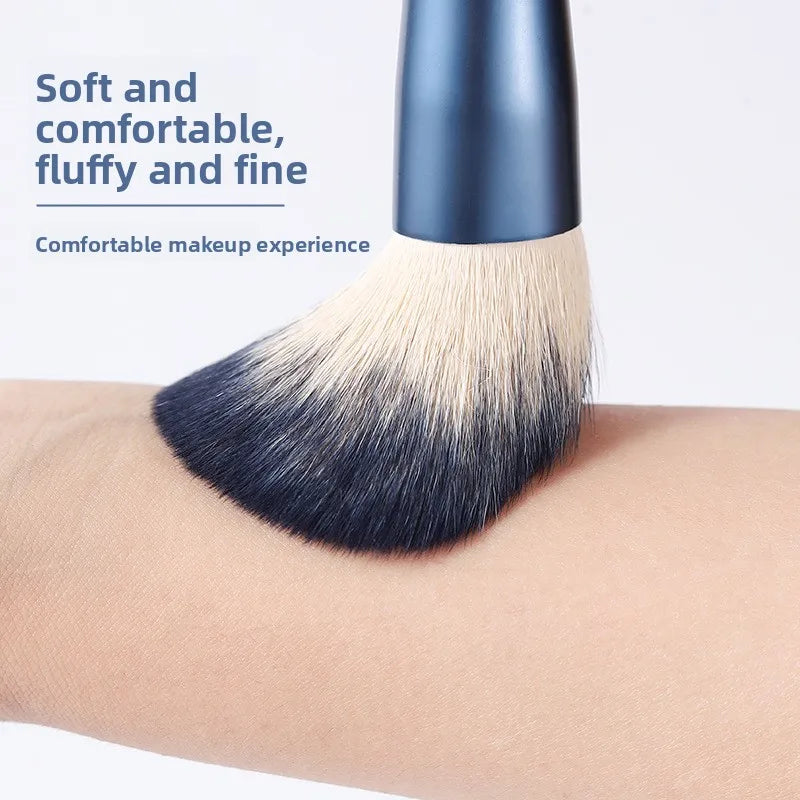 10-Piece Soft Fiber Makeup Brush Set – Face & Eye Kit Makeup Brush Set QXL