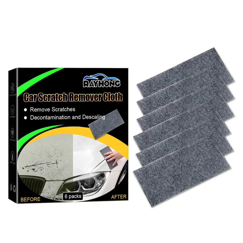 6-Pack Nano Sparkle Cloth | Car Scratch & Stain Remover Car Detailing Cloth QXL 6 packs