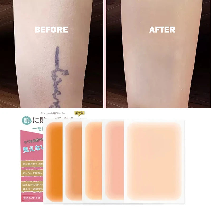 6-Pack Waterproof Tattoo Cover Tape | 5 Skin Tones Tattoo Cover Tape QXL