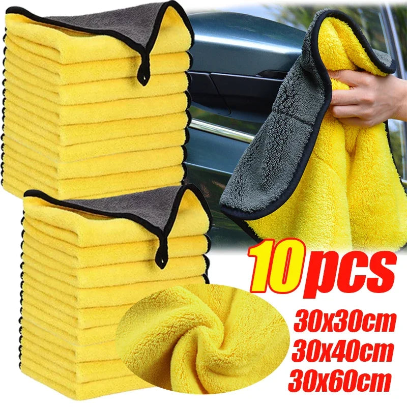 Microfiber Car Wash Towels – Absorbent Cloths 1–10 Pack Microfiber Car Towels QXL