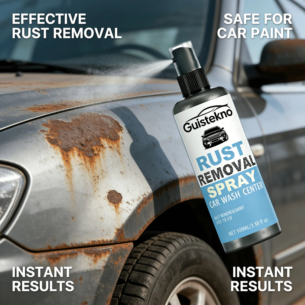 Car Rust Remover Spray 100ml | 3-in-1 Rust Converter Rust Remover Spray QXL