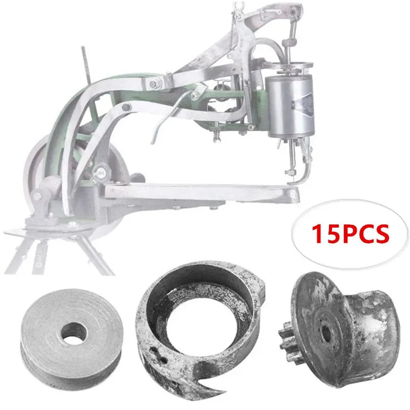 15-Pc Shoe Sewing Machine Bobbin & Chassis Repair Kit Sewing Machine Parts QXL Default Title