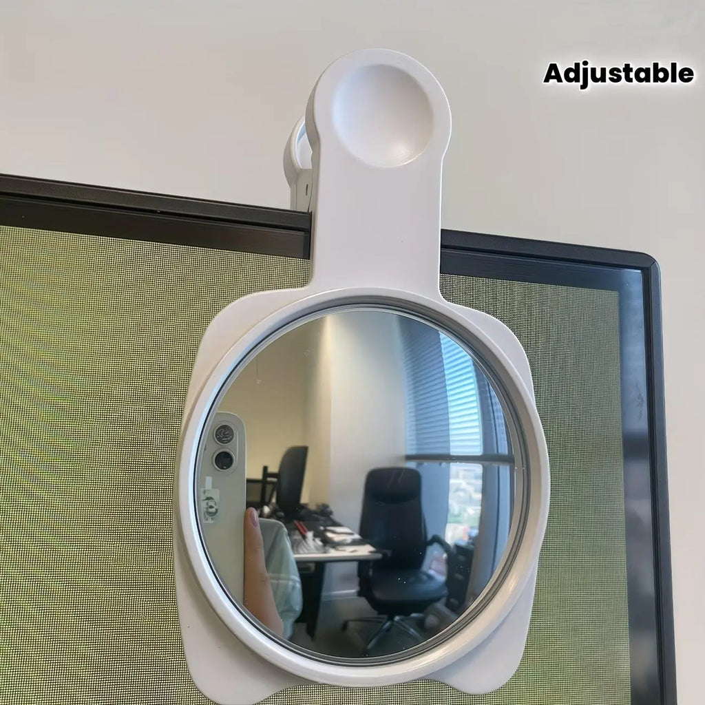 360° Convex Privacy Mirror for Desk & Monitor – Wide Angle Desk Privacy Mirror QXL