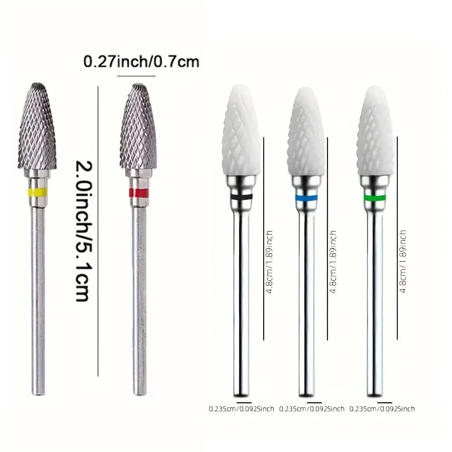 Corn Shape Tungsten Carbide Nail Drill Bits | 1.89 & 2 Inch Nail Drill Bits QXL