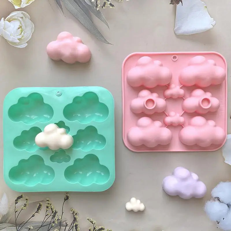 8-Cavity Cloud Silicone Mold – Chocolate, Candy & Soap Silicone Baking Mold QXL