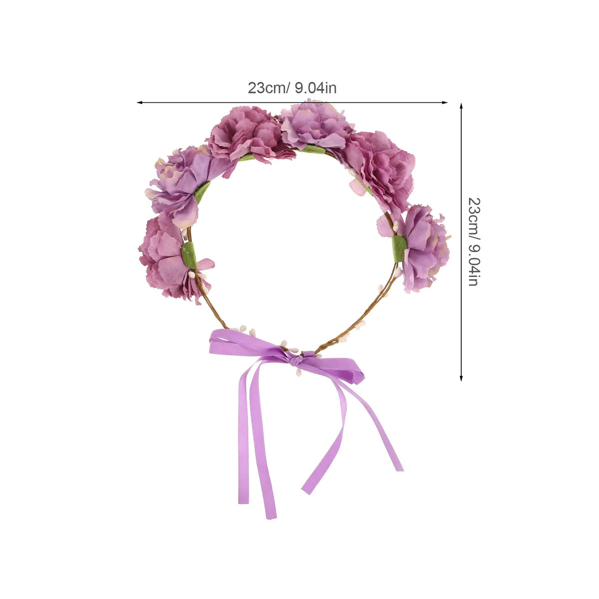 Peony Floral Headband | Boho Bridal Hair Accessory for Women Floral Hair Headband QXL