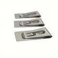 3-Pack Slim Metal Money Clips | Men's Silver Card & Bill Holder Money Clip QXL 3pcs