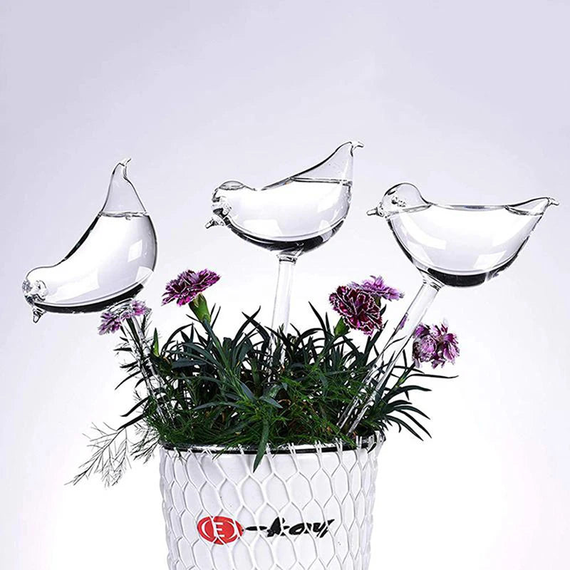 Bird-Shape Self-Watering Plant Globes | 25cm Aqua Bulbs Self-Watering Globe QXL Default Title