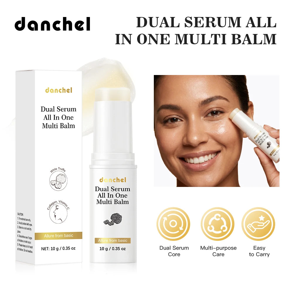 Vegan Collagen & Vitamin C 3-in-1 Balm Serum Stick | 10g Serum Balm Stick QXL