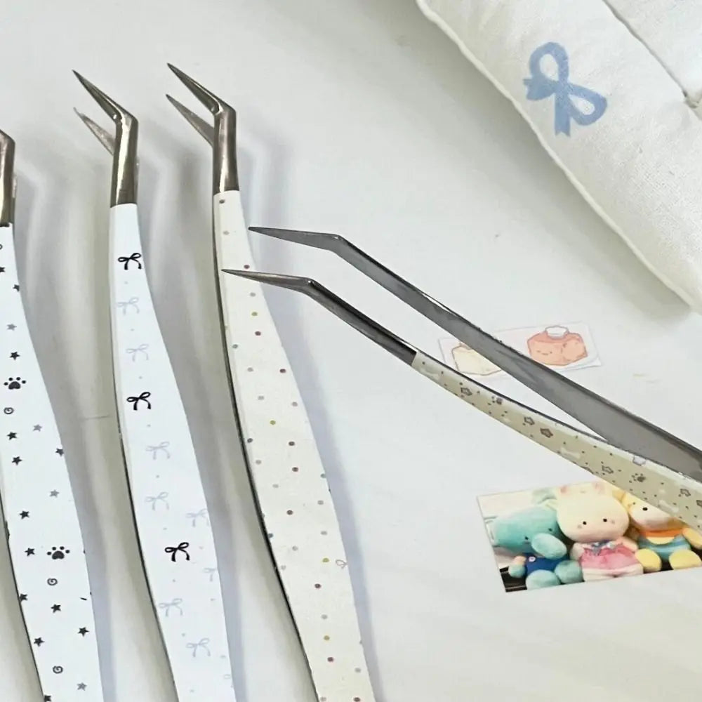 Cartoon Lash Extension Tweezers | Anti-Static Stainless Steel Lash Extension Tweezer QXL