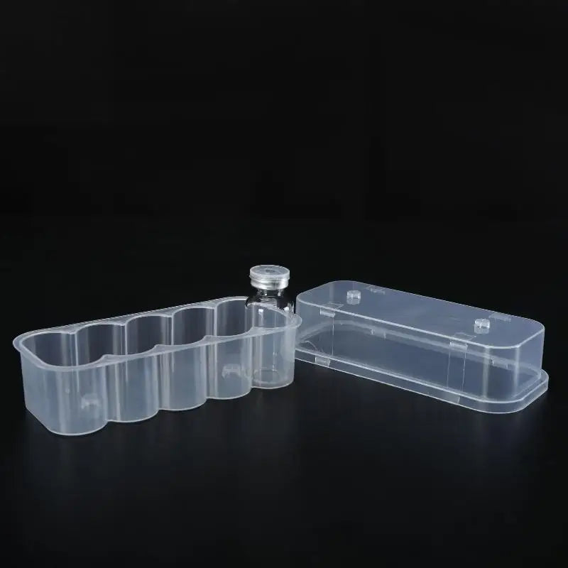 Stackable 3ml Vial Storage Box | Clear Freezer Organizer 4/10 Pack Vial Storage Case QXL