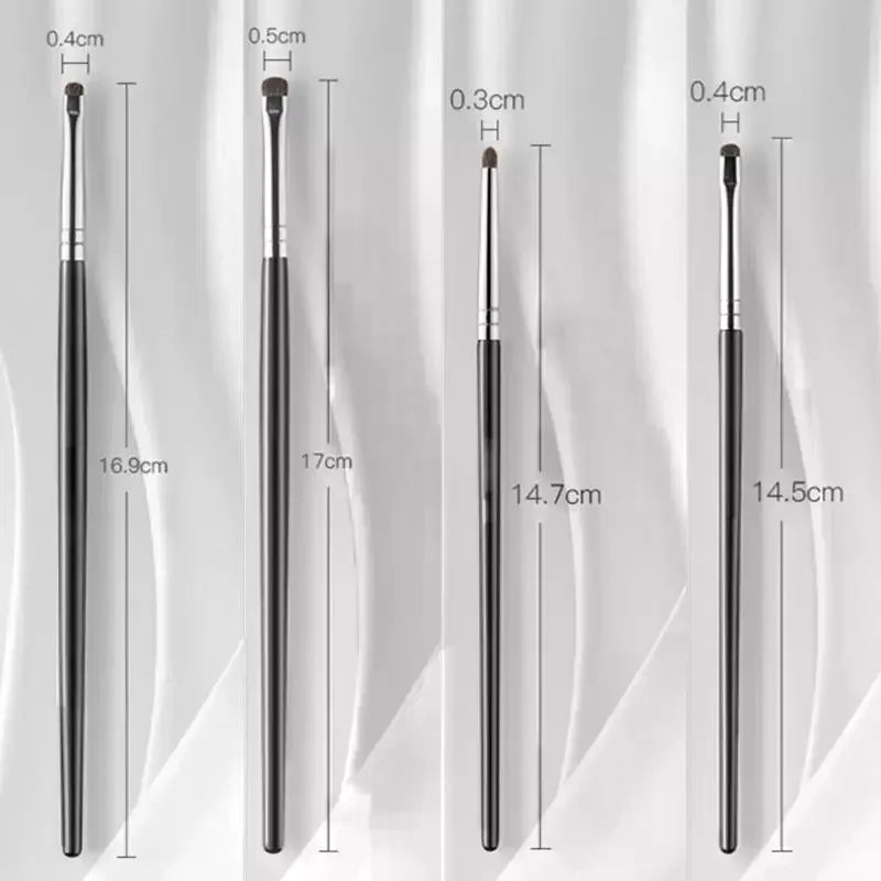 YOVIP 4/6Pc Horsehair Eye Detail Brush Set | Eyeshadow & Smudge Eye Makeup Brush Set QXL