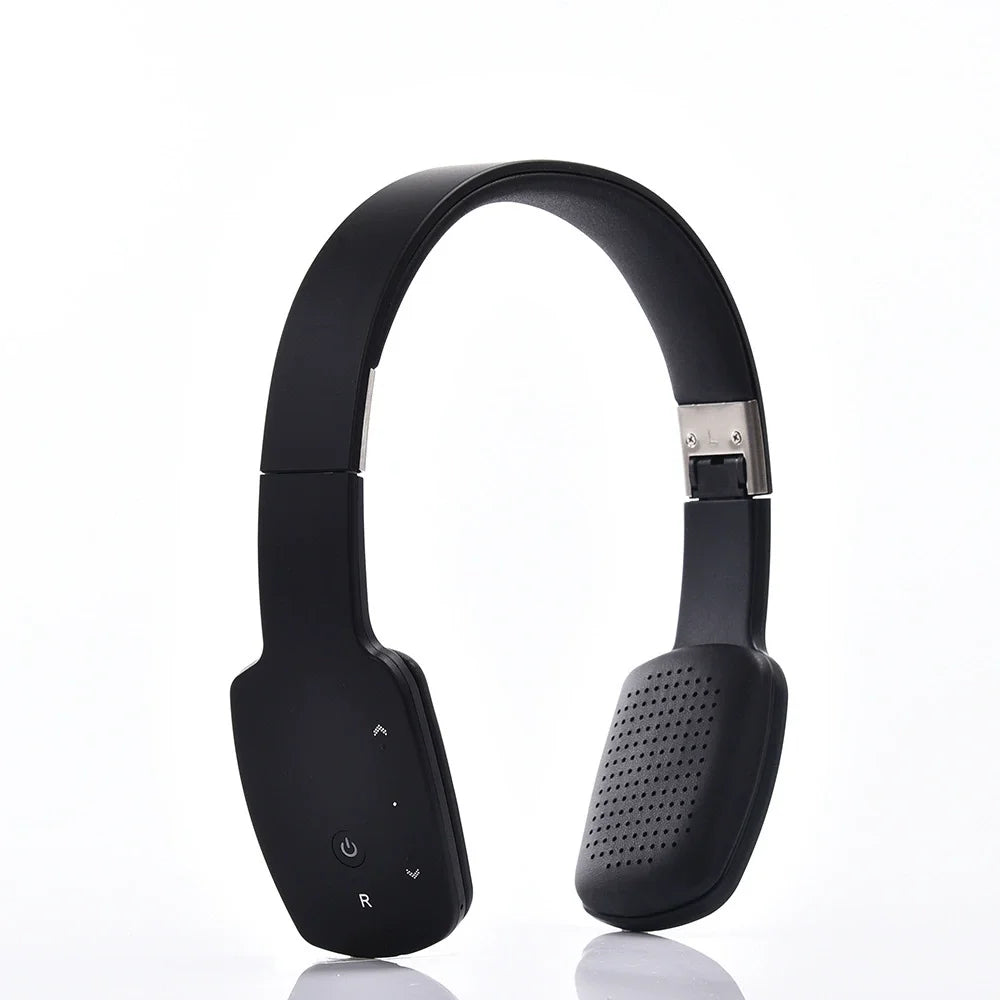 YITHOR On-Ear Bluetooth Headphones with Mic | Stereo Sound Bluetooth Headphones QXL LC-8600 Black