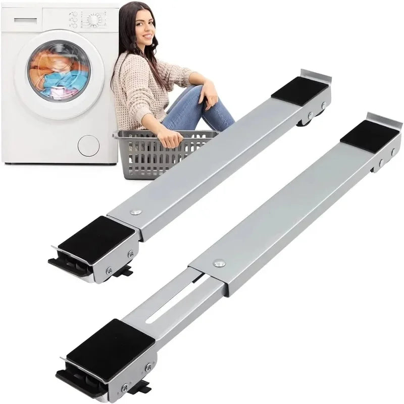 2-Pack Adjustable Appliance Base | 24 Universal Wheels Appliance Moving Base QXL