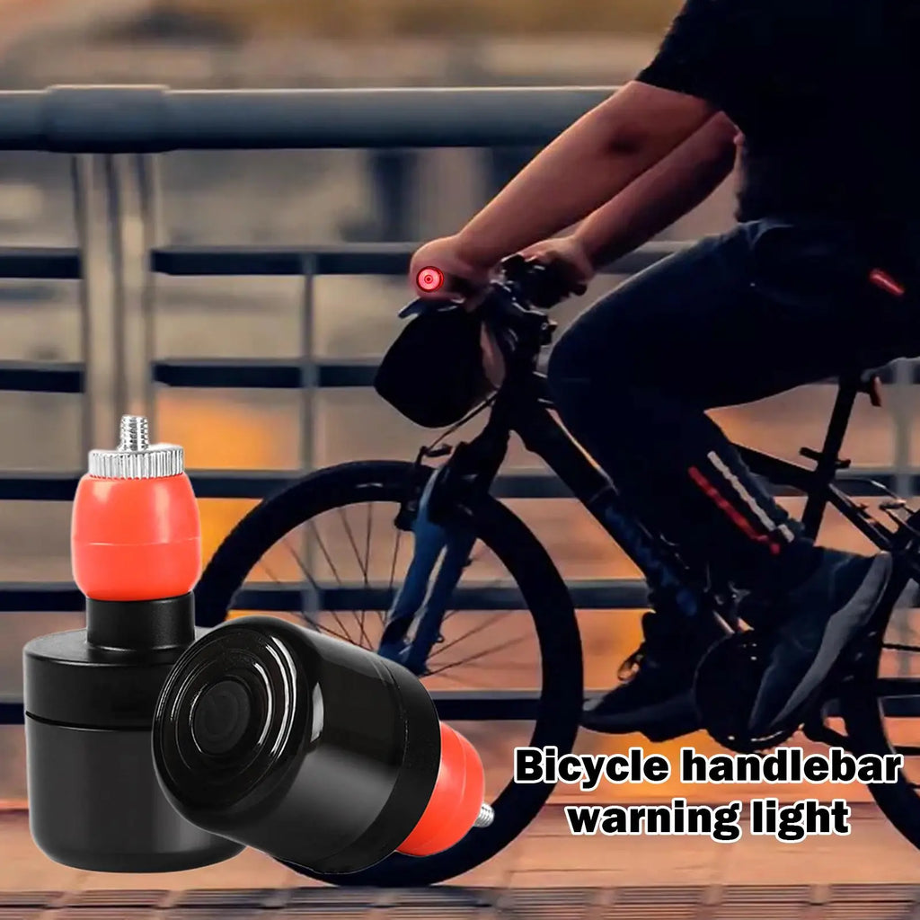 LED Handlebar End Lights | USB-C Rechargeable Bike Turn Signal Bike Handlebar Light QXL