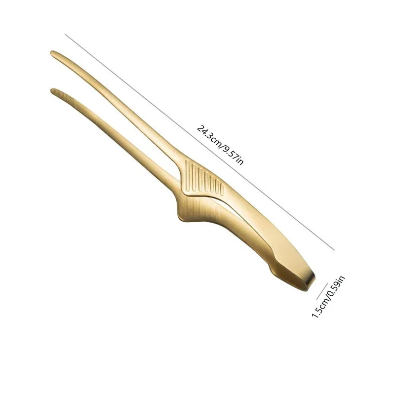 Stainless Steel Food Tongs | BBQ, Kitchen & Picnic Clip Kitchen Tongs QXL
