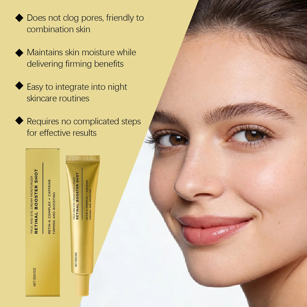 Retinol Face Cream – Hydrating, Firming & Barrier Repair Retinol Face Cream QXL