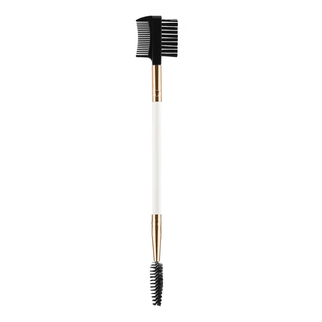 3-Head Spoolie Eyebrow & Eyelash Brush Set | 1/2/5 Pack Spoolie Brush Set QXL white gold