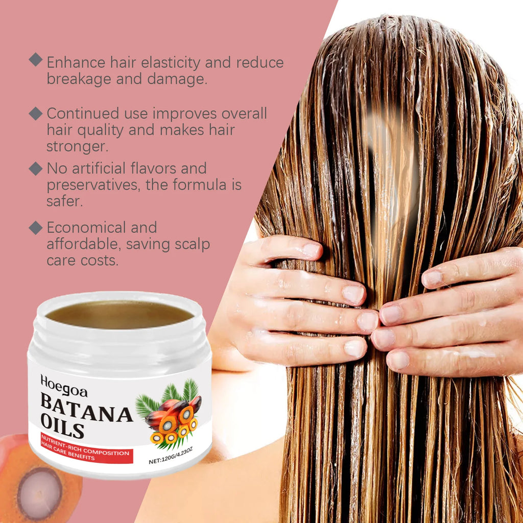 HOEGOA Batana Hair Oil | Organic Hair Mask – 120g Hair Treatment Oil QXL