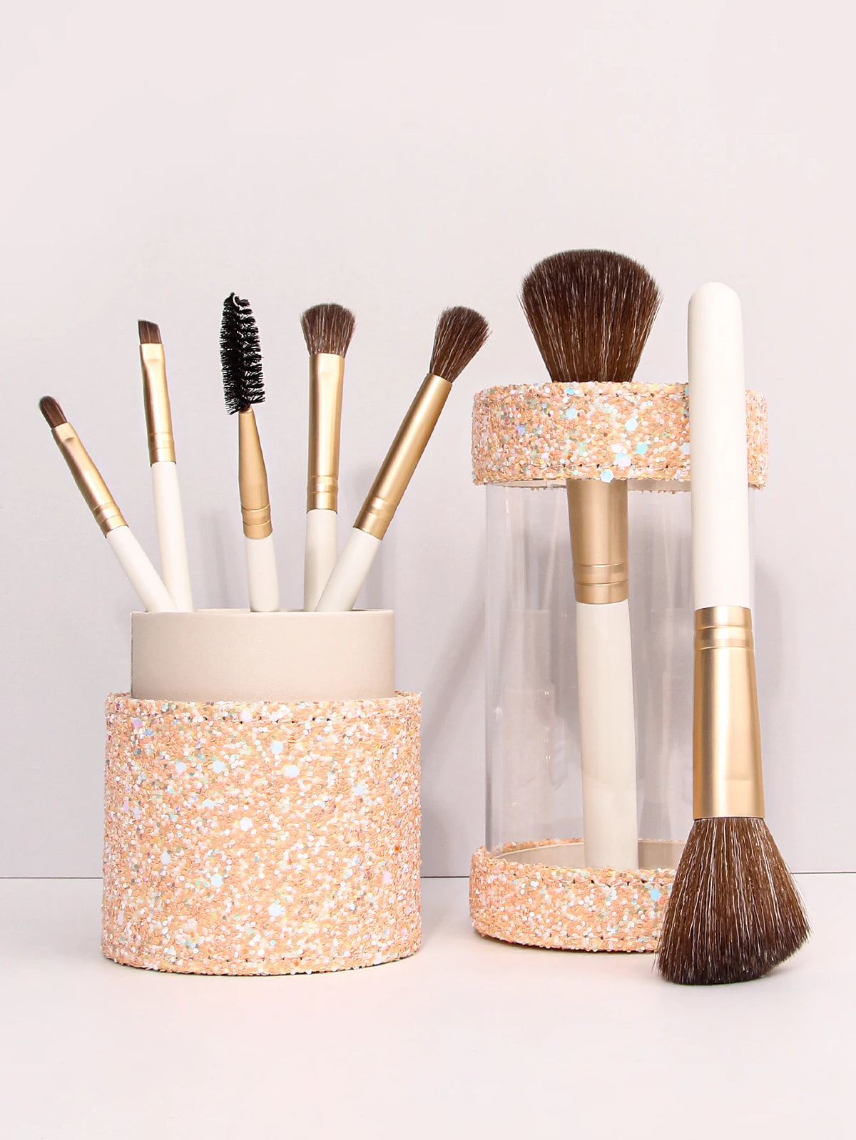 KOSSHOW 6-Piece Portable Makeup Brush Set | Face & Eye Kit Makeup Brush Set QXL