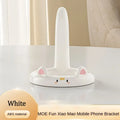 Cartoon Cat Phone Stand | Adjustable Angle Desktop Holder Phone Stand QXL White