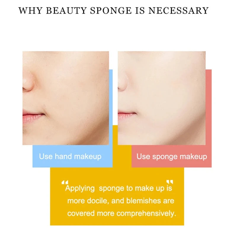 Makeup Sponge Powder Puff | Foundation & BB Cream Applicator Makeup Sponge Puff QXL