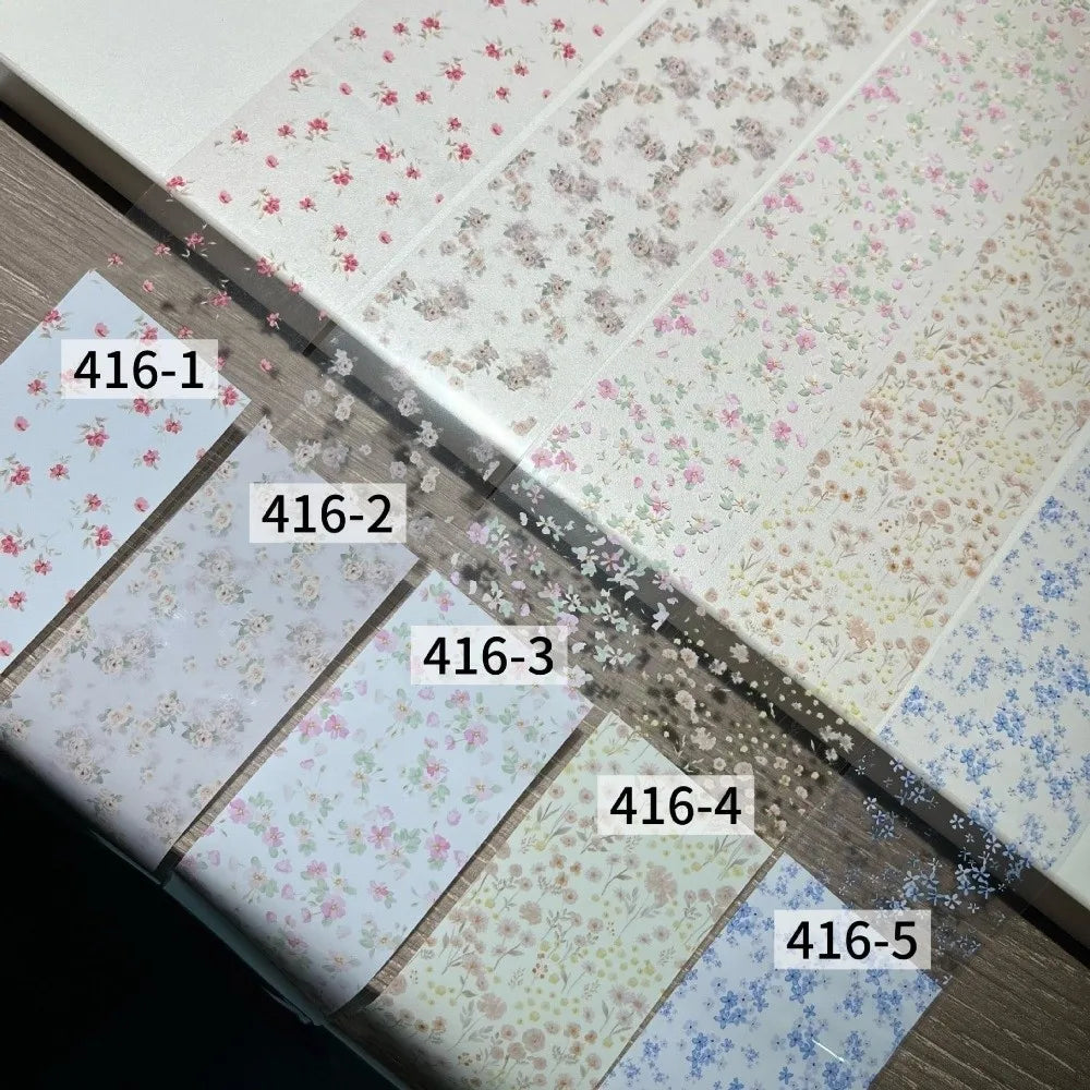 Lace Rose Nail Foil Stickers | Black & White Sequin Transfer Nail Foil Stickers QXL