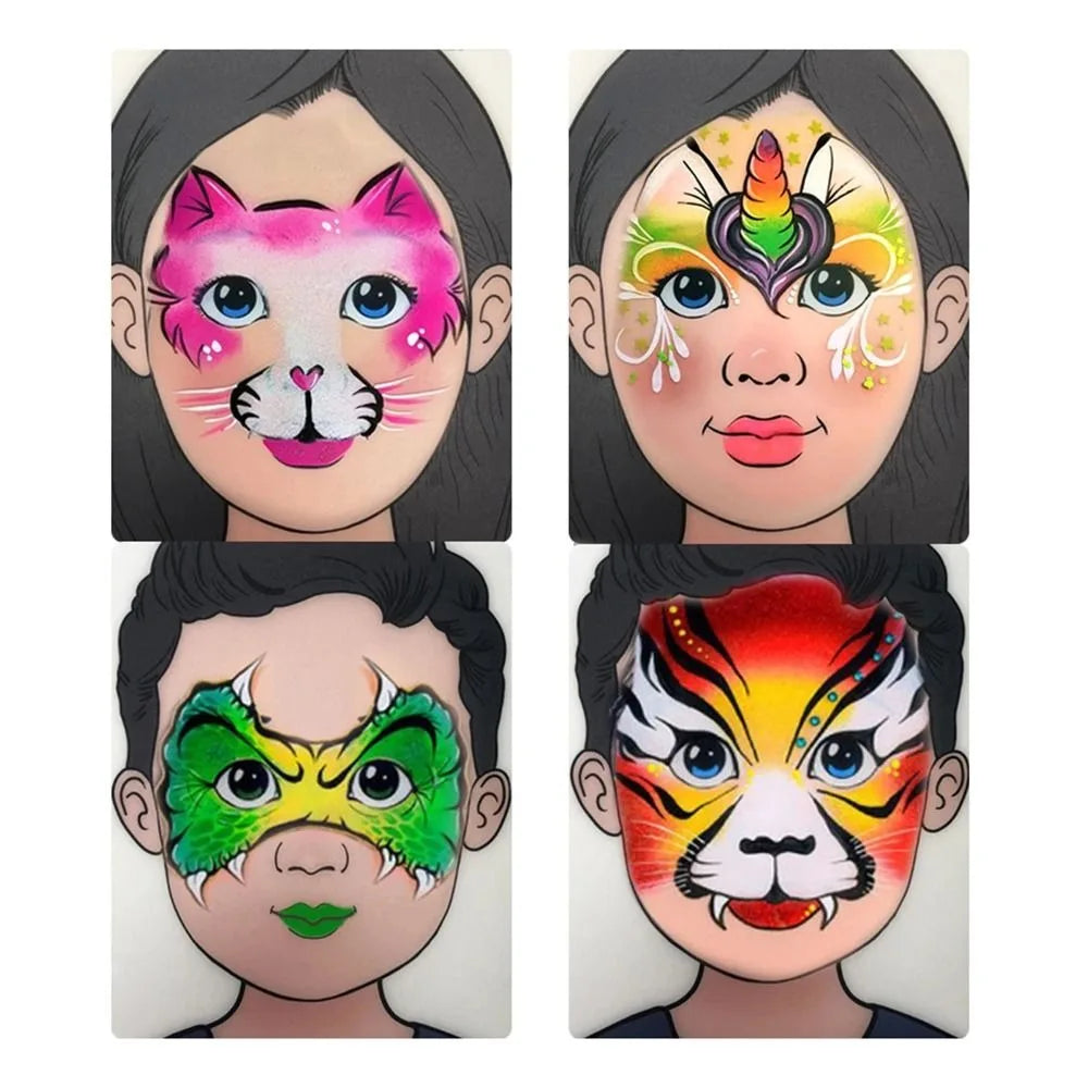 Reusable Makeup Practice Board | A4 Face Painting Template Makeup Practice Board QXL
