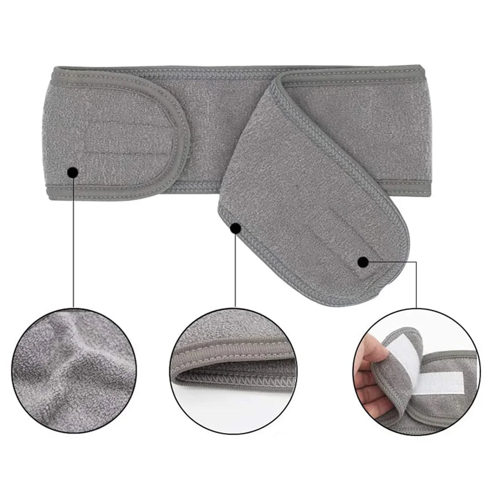Soft Adjustable Makeup Headband for Face Washing & SPA Makeup Headband QXL