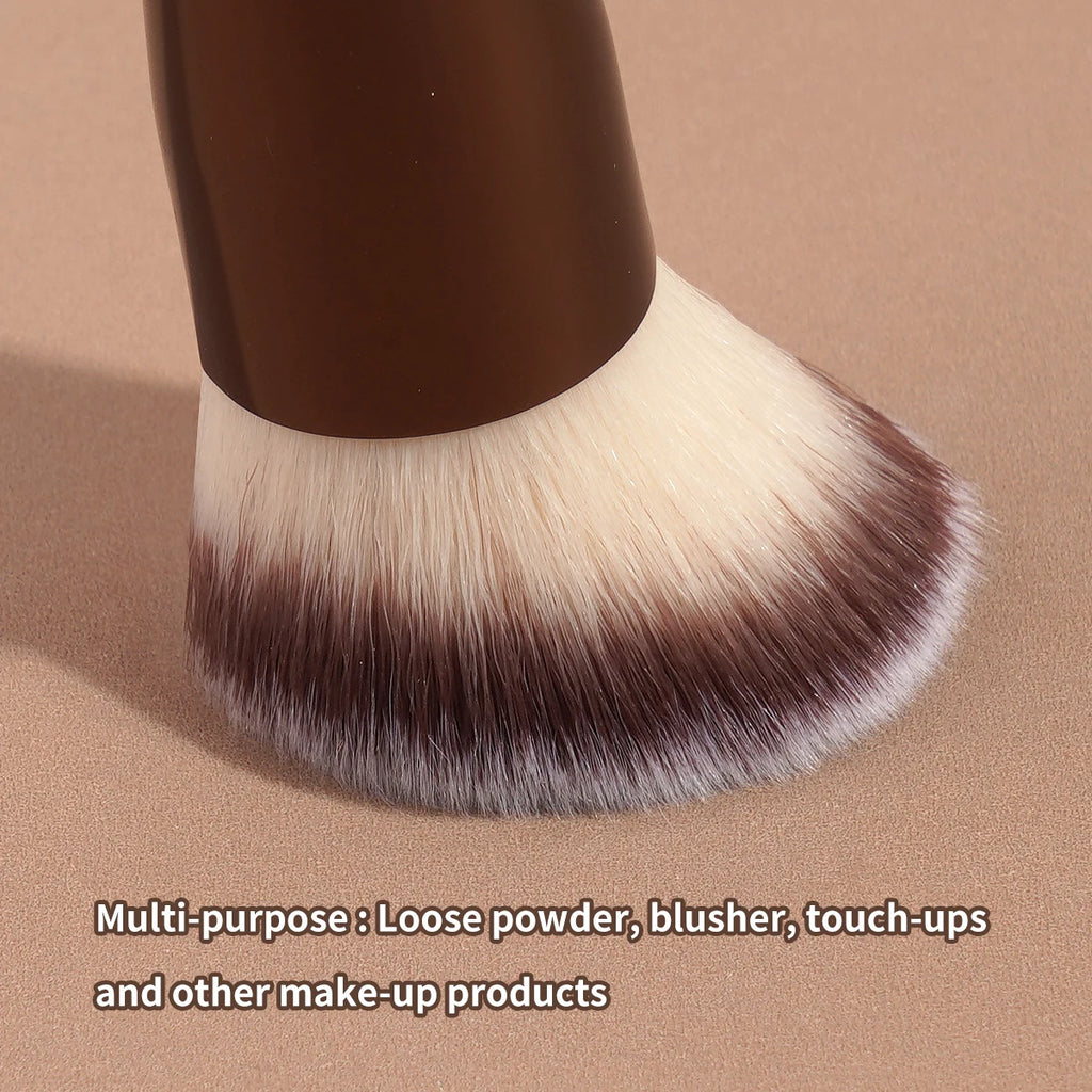 MAANGE Double-Ended Contour & Foundation Brush | Vegan Double-Ended Makeup Brush QXL