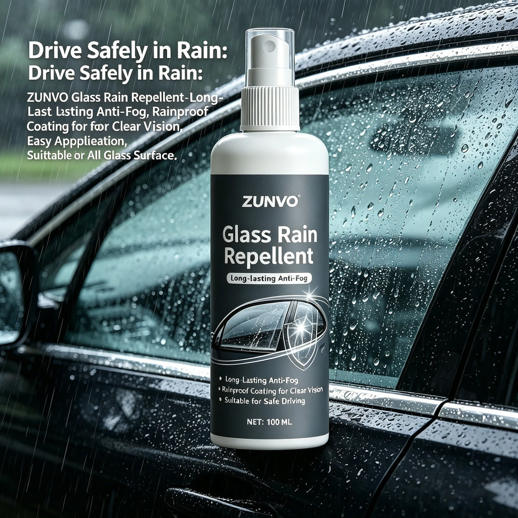 Car Windshield Hydrophobic Coating | Anti-Fog Rain Repellent Windshield Glass Coating QXL
