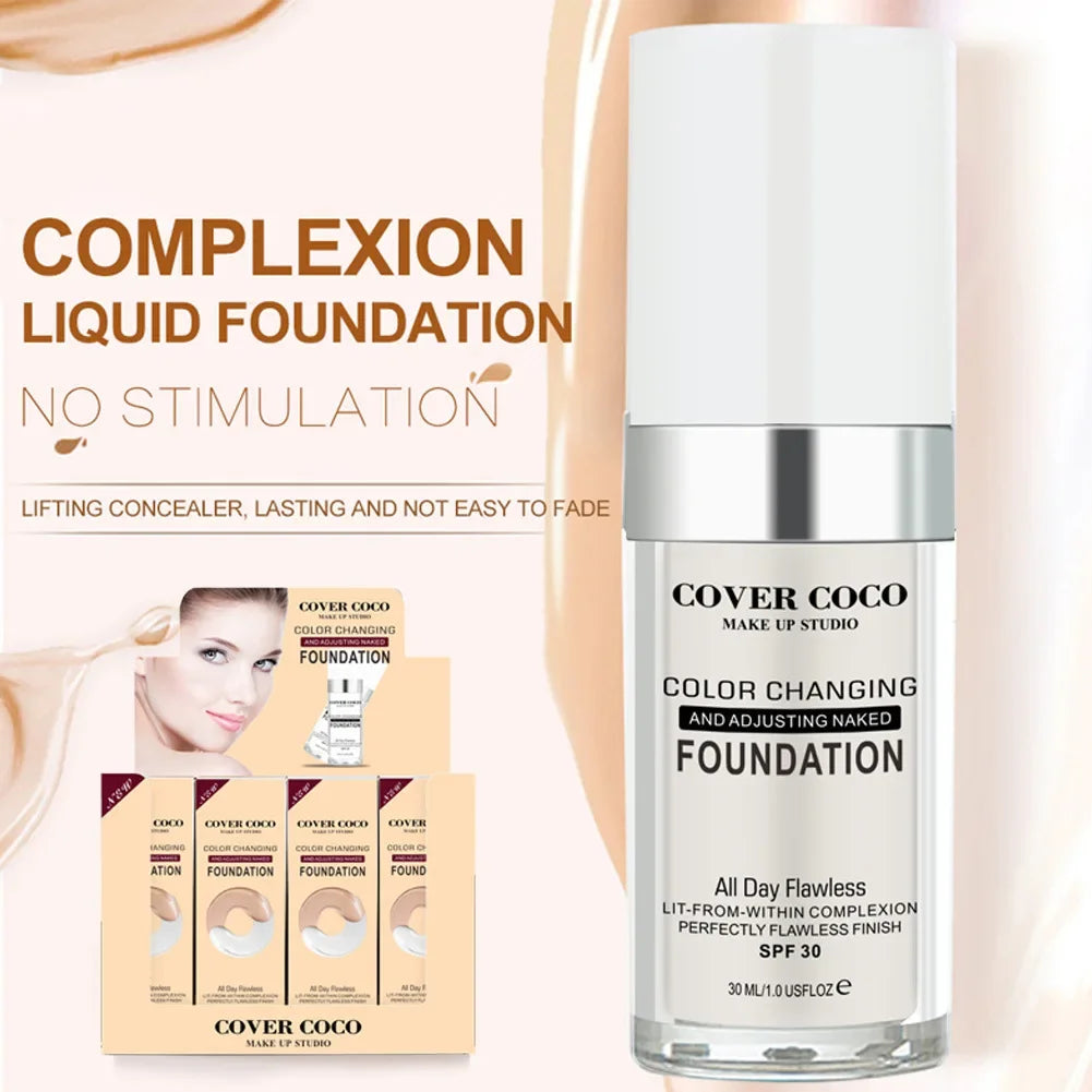 Cover Coco Long-Lasting Liquid Foundation & Concealer 30ml Liquid Foundation QXL