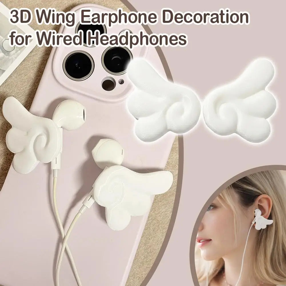 3D Angel Wing Headphone Decorations | Removable DIY Accessory Headphone Decoration QXL