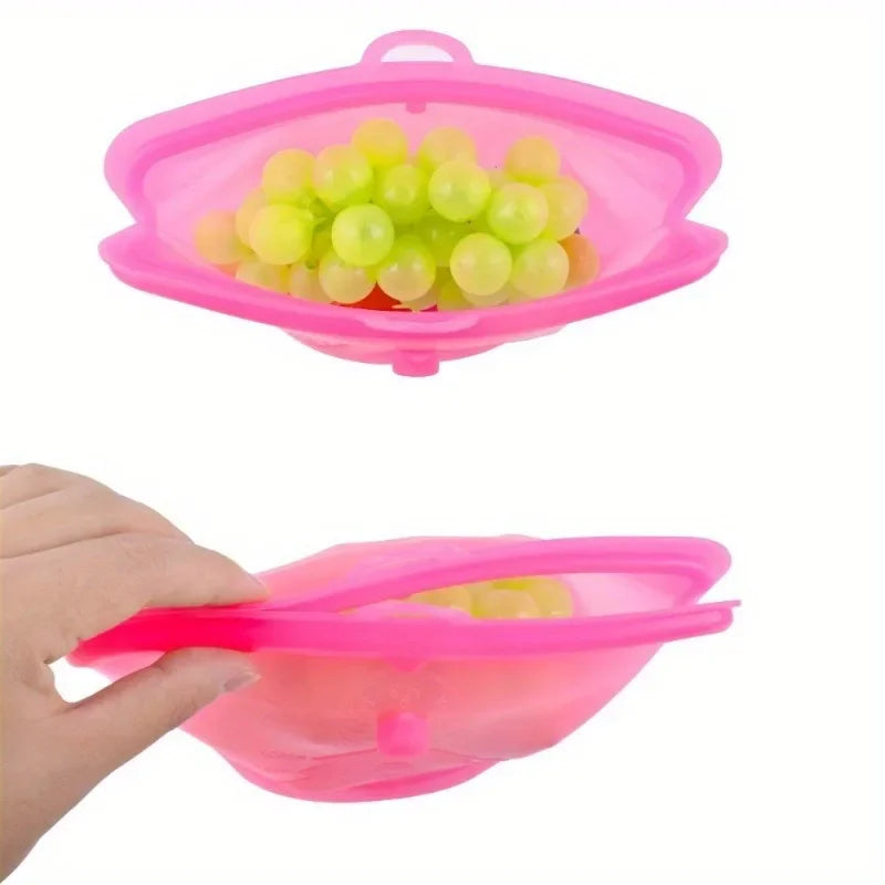 Silicone Vacuum Self-Sealing Food Storage Bag | Microwave Safe Food Storage Bag QXL
