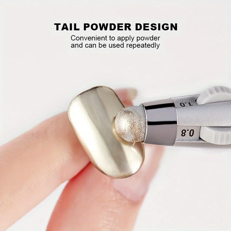 Silver Nail Dotting Pen | Ballpoint Dot Art Manicure Tool Nail Dotting Tool QXL