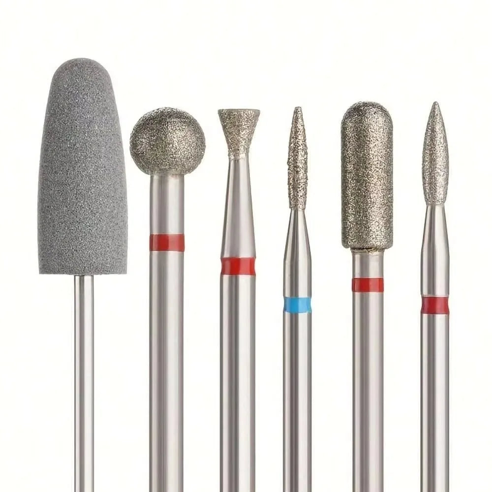 6-Piece Diamond Nail Drill Bits | Electric Manicure Set Nail Drill Bits QXL set1