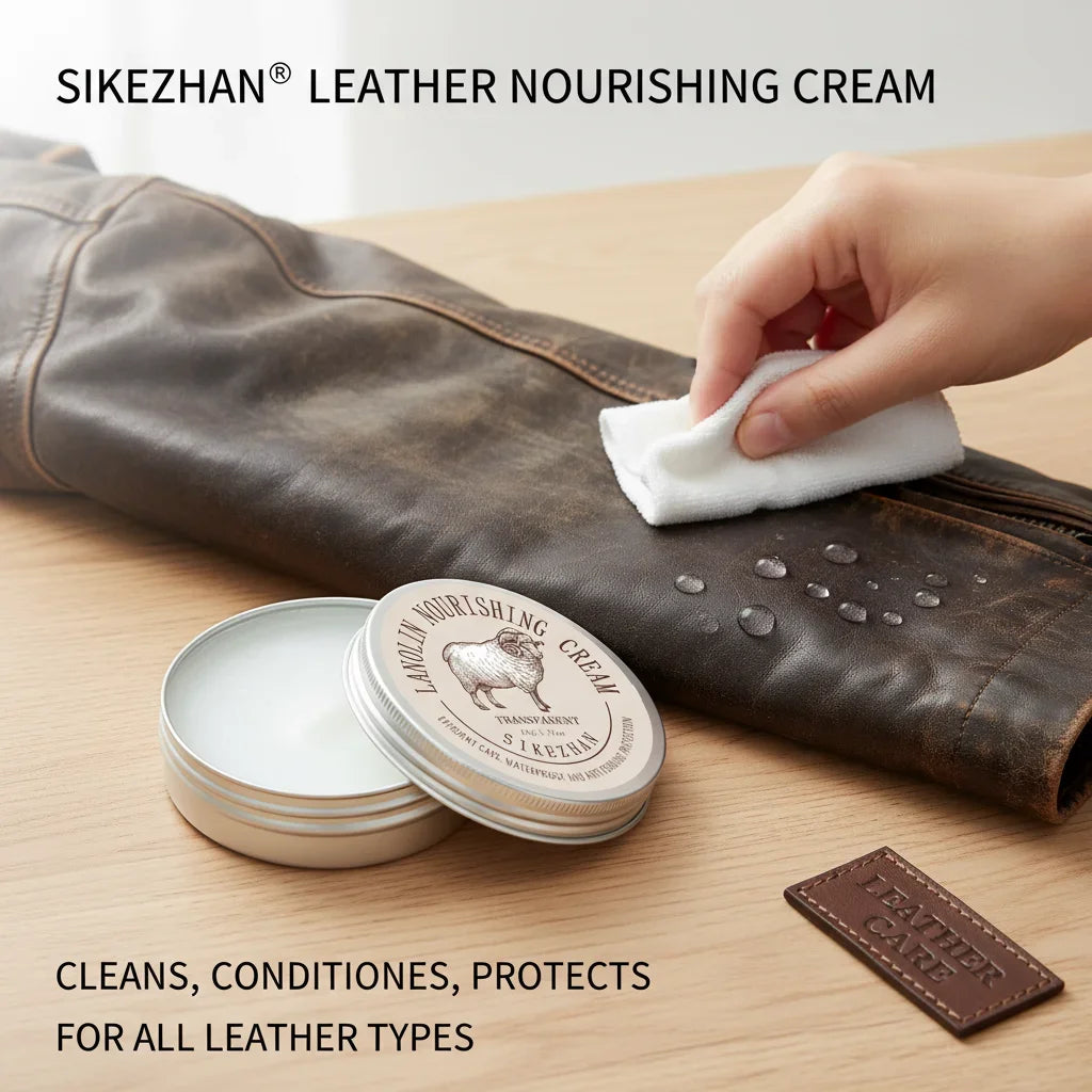 Leather Jacket Care Cream | Lanolin Conditioner & Waterproof Balm Leather Care Cream QXL