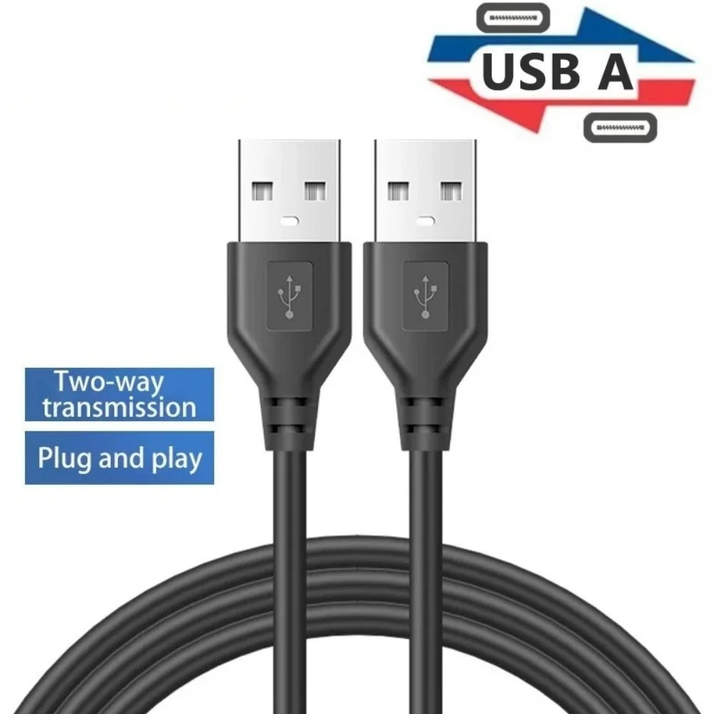 USB 2.0 Male to Male Extension Cable | 0.5m 1m 1.5m USB Extension Cable QXL