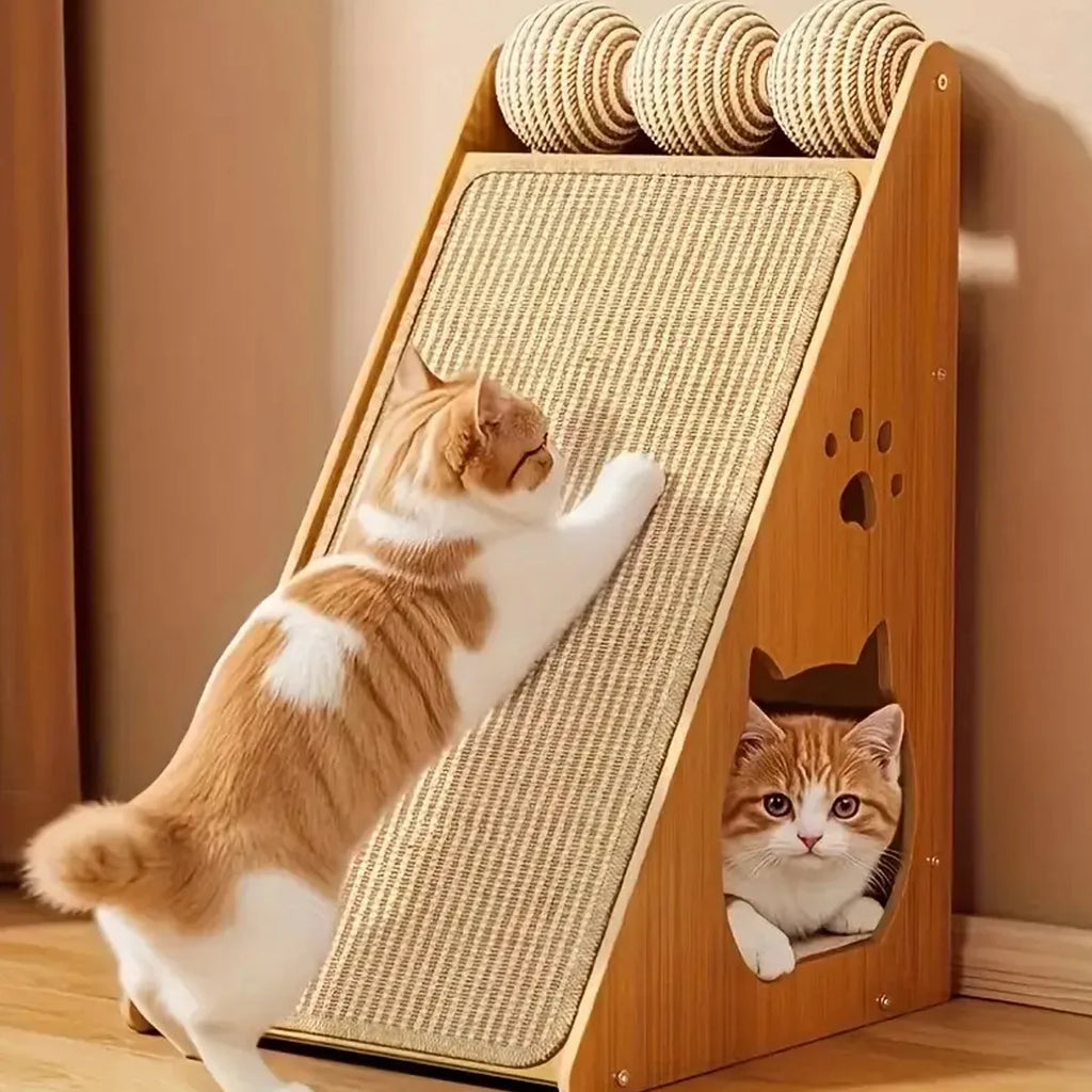 Sisal Cat Scratching Pad | Velcro Wall-Mount Scratch Mat Cat Scratching Pad QXL