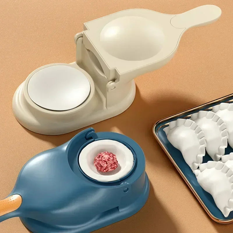2-in-1 Dumpling Maker & Dough Wrapper Presser | DIY Kitchen Dumpling Maker Tool QXL