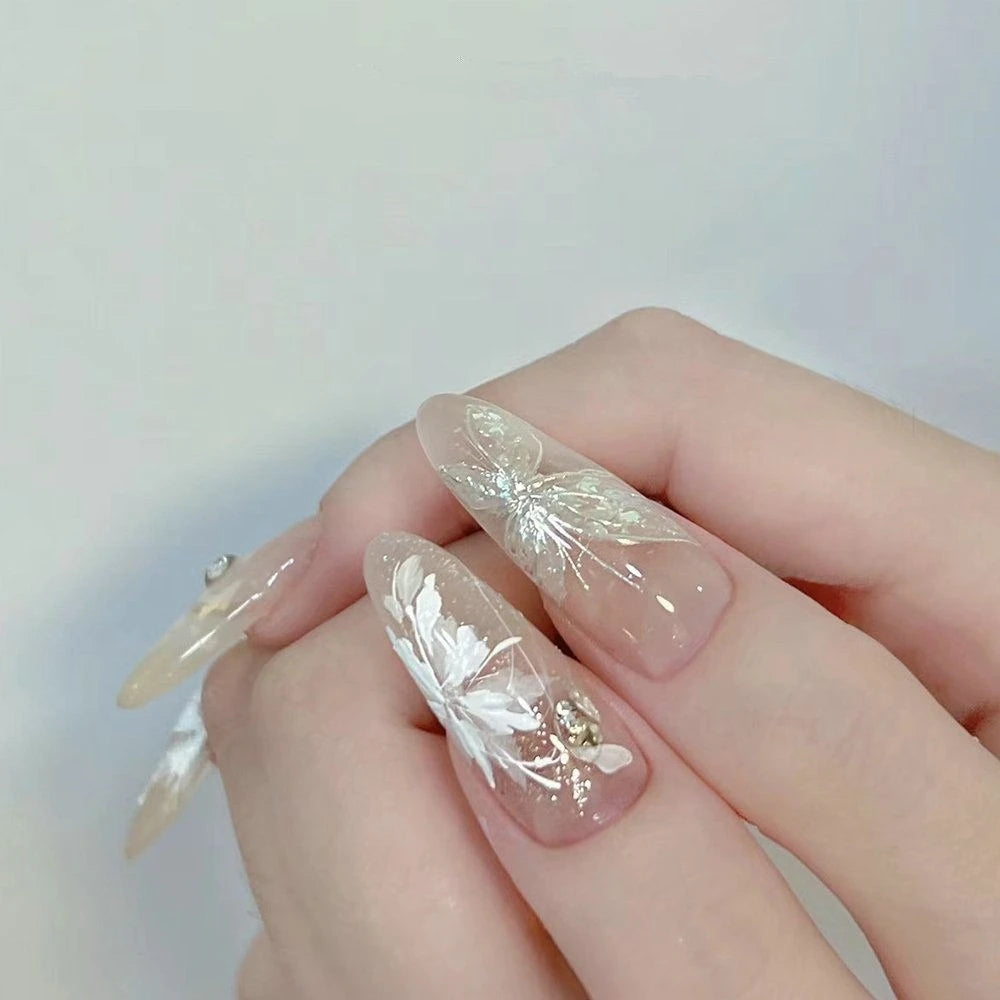 Ice Flower Nail Art Stickers | Floral Adhesive Decals Nail Art Stickers QXL