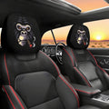 2-Pack Smiley Face Car Headrest Pillow Covers | Soft Polyester Car Pillow Covers QXL style 5 2pcs